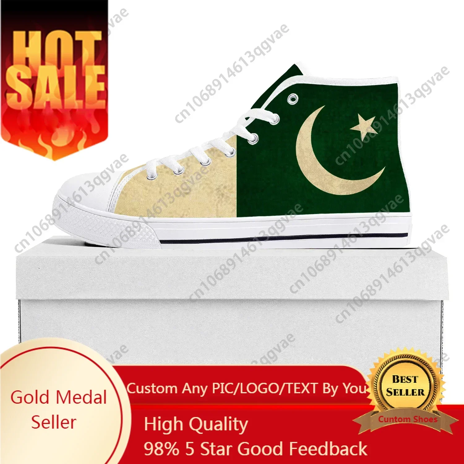 Women'S Shoes In Pakistan - Pakistaanse vlag hoge sneakers heren dames
