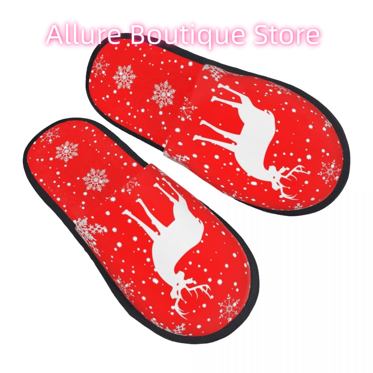 Women Shoes For Winter - Aangepaste kerstcadeau huisslippers dames gezellige traagschuim