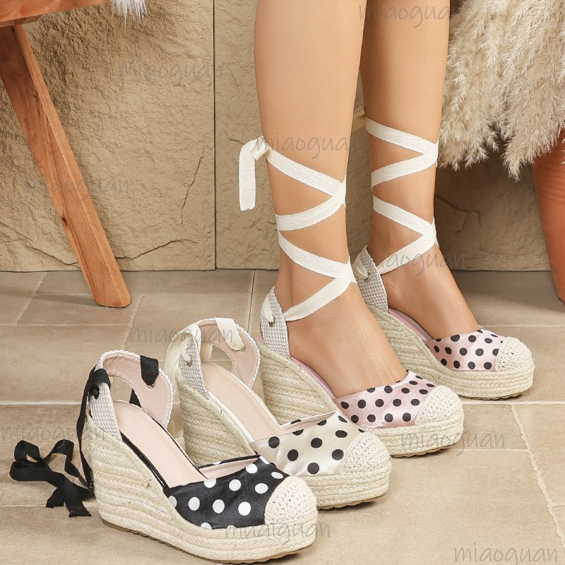 Ribbon Tie Heel - 2026 Nieuwe Lente Zomer Dames Espadrilles