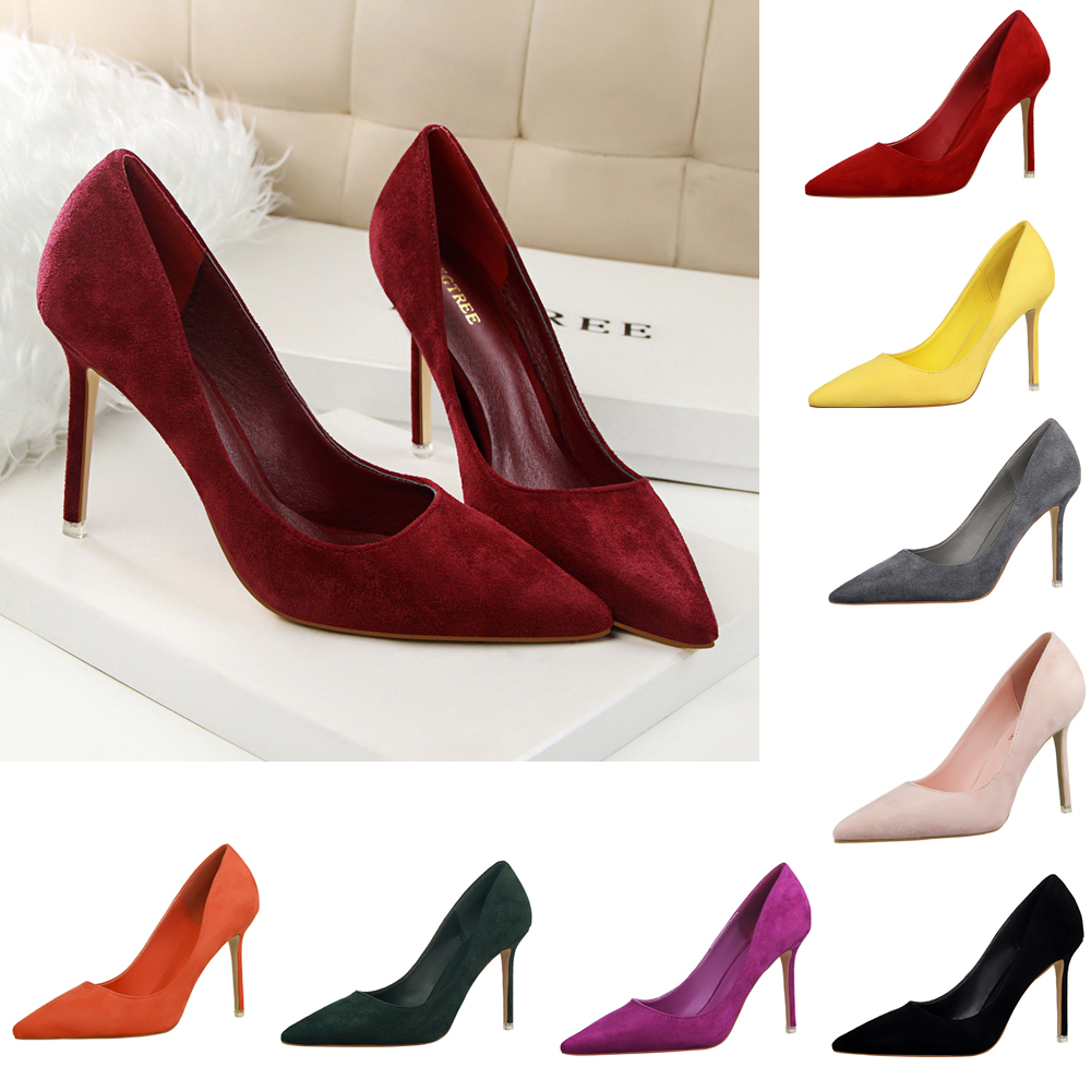 Court Heel Pointed - Elegante Klassieke Suede Pompen 4 