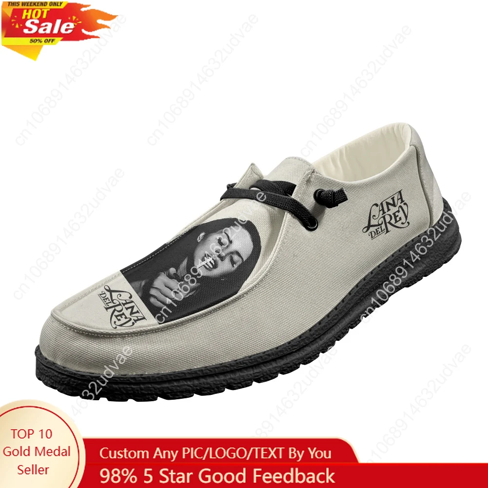Women'S Shoes Loafers Black - Lana Del Rey Singer Loafers Heren
