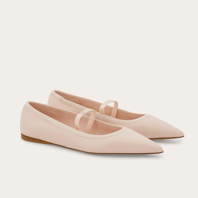 Ribbon Tie Heel - Vrouwen Ballet Platte Schoenen Kind en