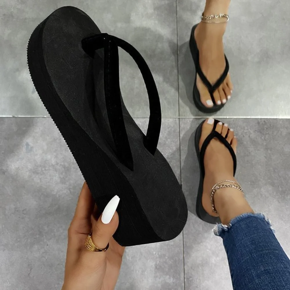 Women Shoes Wedges - Slippers Zomerschoenen Dames Sandalen met sleehak