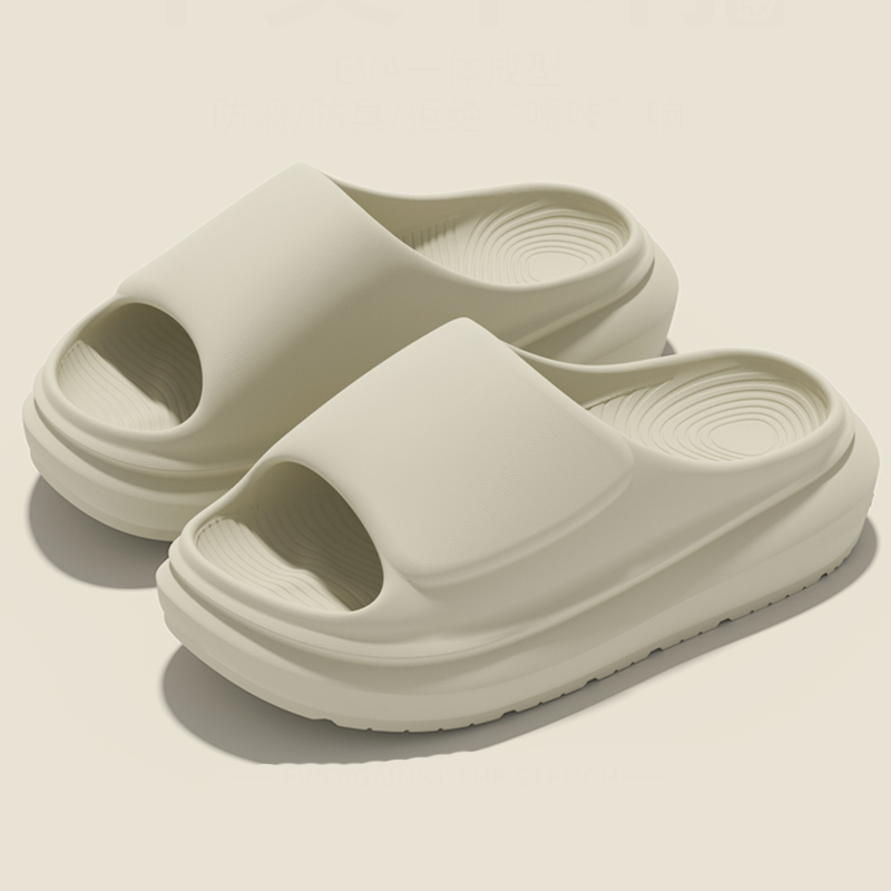 Women Shoes Wedges - Effenkleurige dikke zool slippers dames 2026