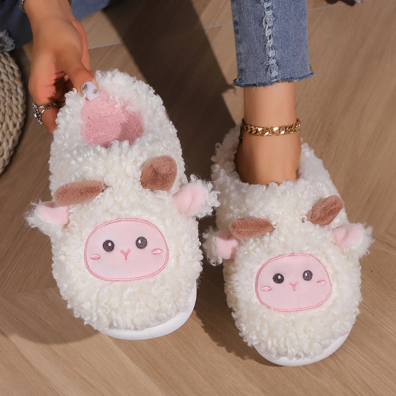 Women Shoes For Winter - Winter Mooie Kleine Schapen Slippers Voor
