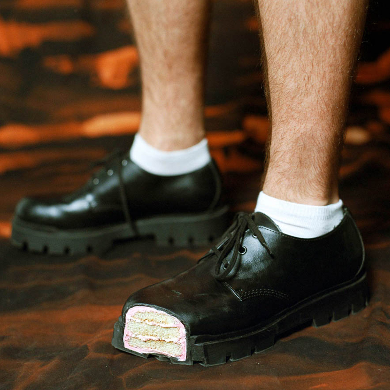 Women'S Shoes Loafers Black - Cake Dikke Bodem Derby Schoenen Zwart