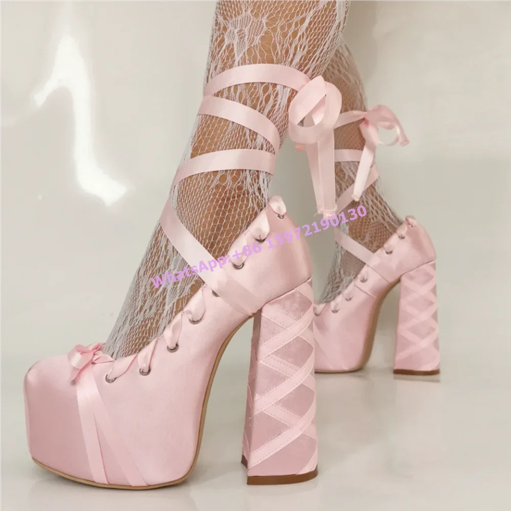 Rood Satijnen Lint Platform Pu - Ribbon Tie Heel recensie en prijs