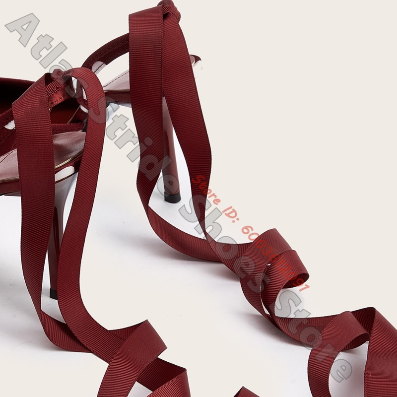 Satijnwitte polkadot slingback - Ribbon Tie Heel recensie en prijs