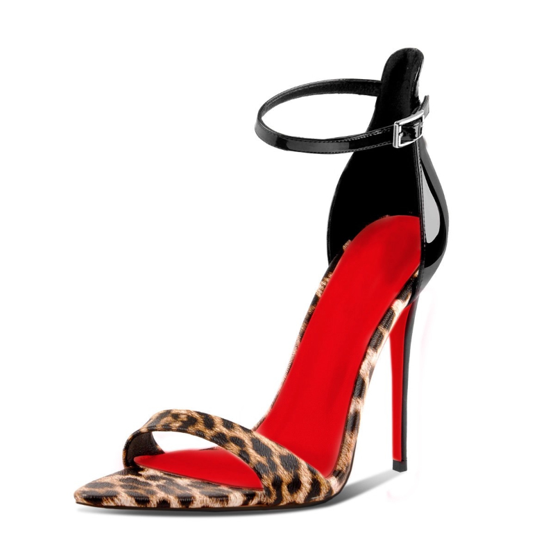 Op maat gemaakte dameshoge hak - Leopard Print Heels recensie en prijs
