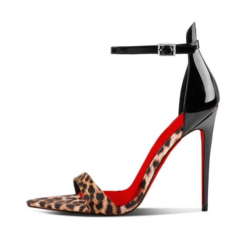 Op maat gemaakte dameshoge hak - Leopard Print Heels recensie en prijs
