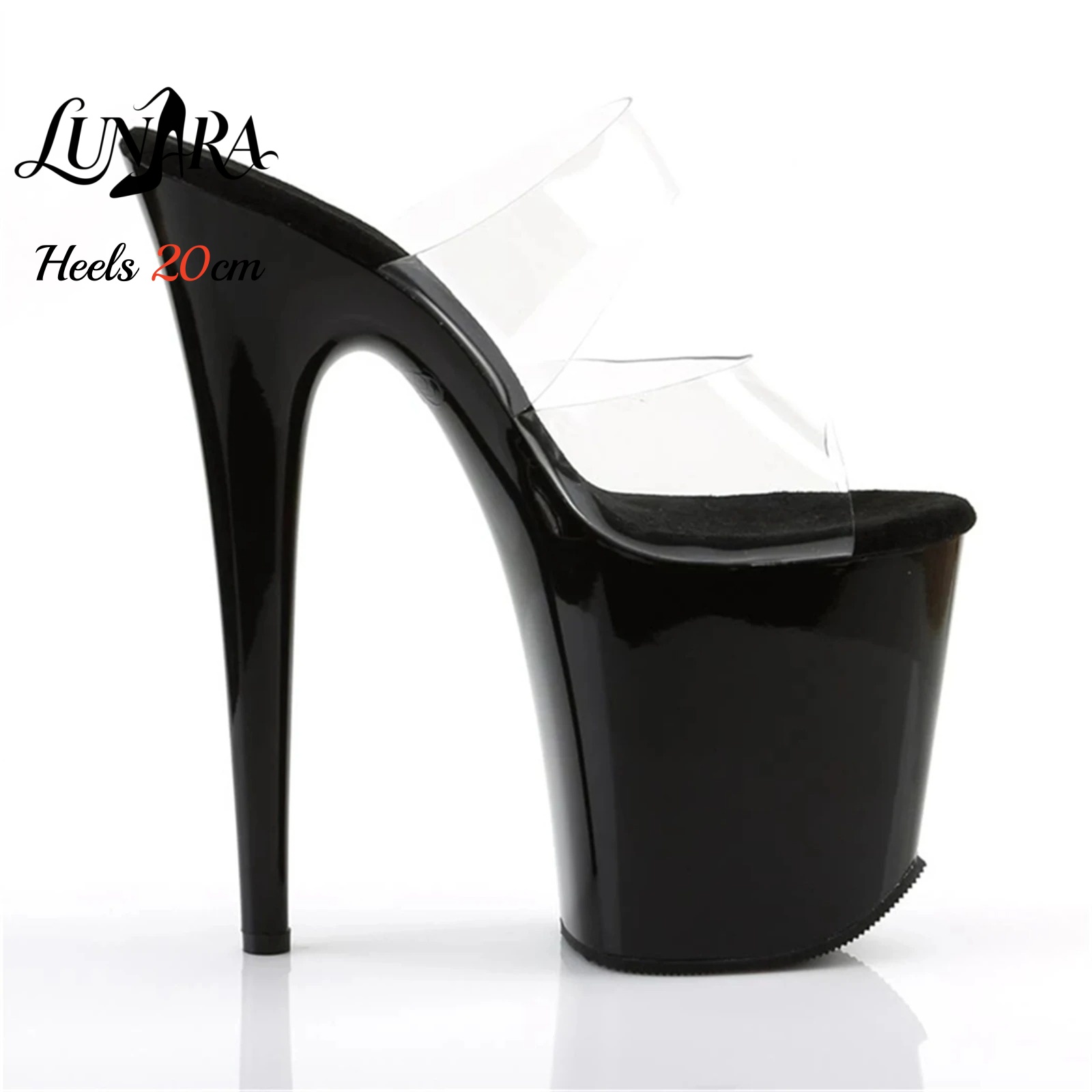 20 cm doorzichtige PVC sandale - Leopard Print Heels recensie en prijs