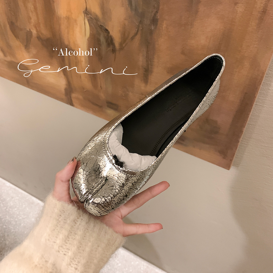 Zwarte Ballet Flats Split Toe  - Women'S Shoes Loafers Black recensie en prijs