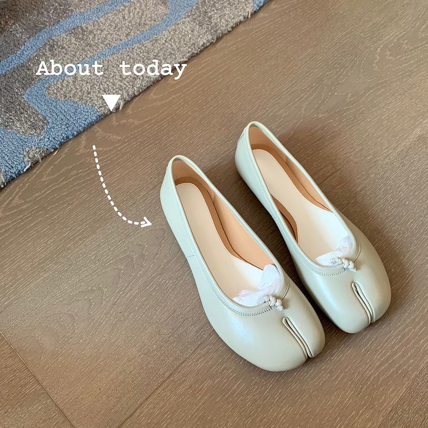 Zwarte Ballet Flats Split Toe  - Women'S Shoes Loafers Black recensie en prijs