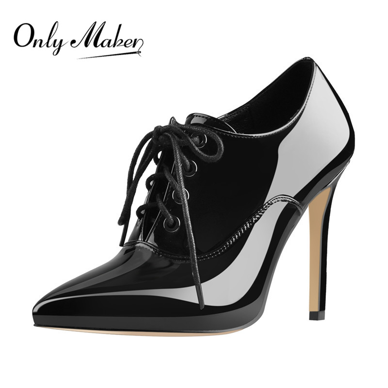Onlymaker Vrouwen Lace Up Vint - Court Heel Pointed recensie en prijs