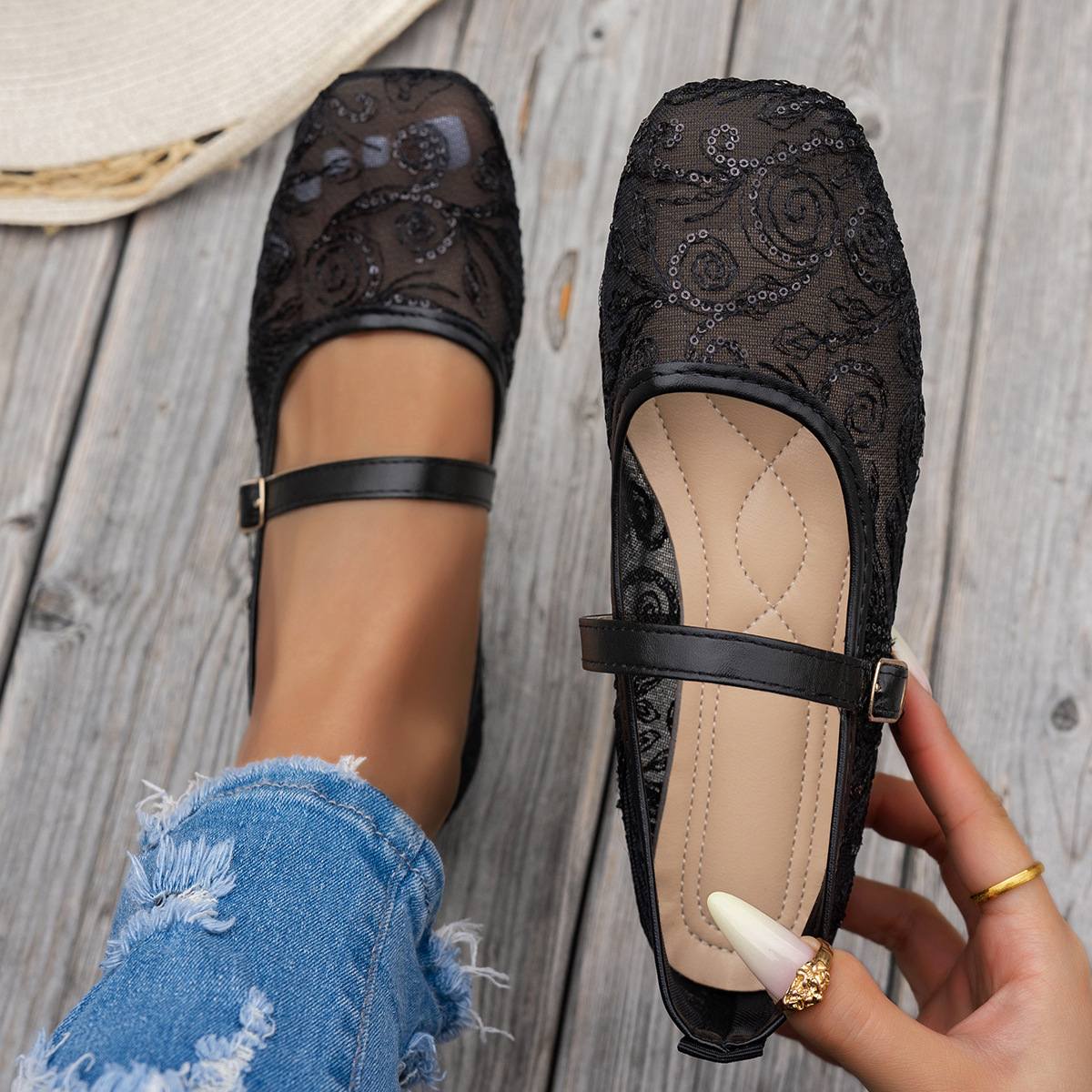 Dames Nieuwe Zomer Grote Maat  - Women'S Shoes Loafers Black recensie en prijs