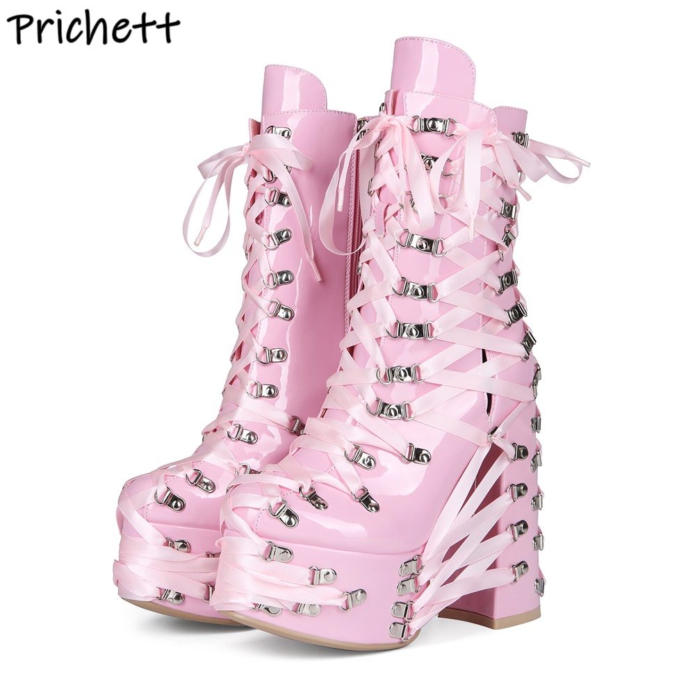 Zwart Roze Kruisgebonden Enkel - Ribbon Tie Heel recensie en prijs