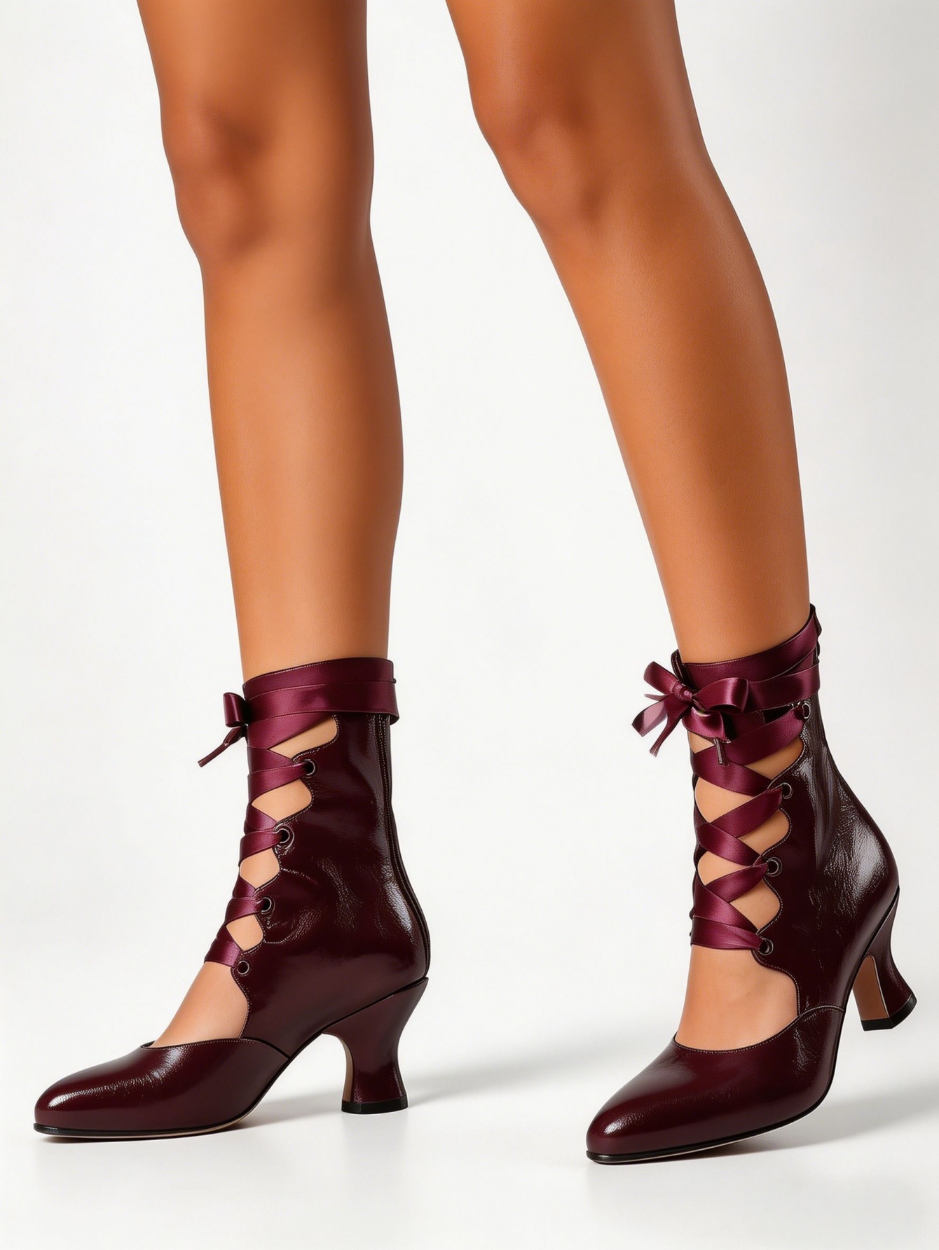 Gotische veterhakken voor dame - Ribbon Tie Heel recensie en prijs