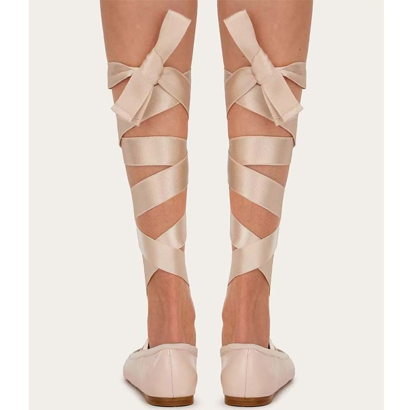 Vrouwen Ballet Platte Schoenen - Ribbon Tie Heel recensie en prijs