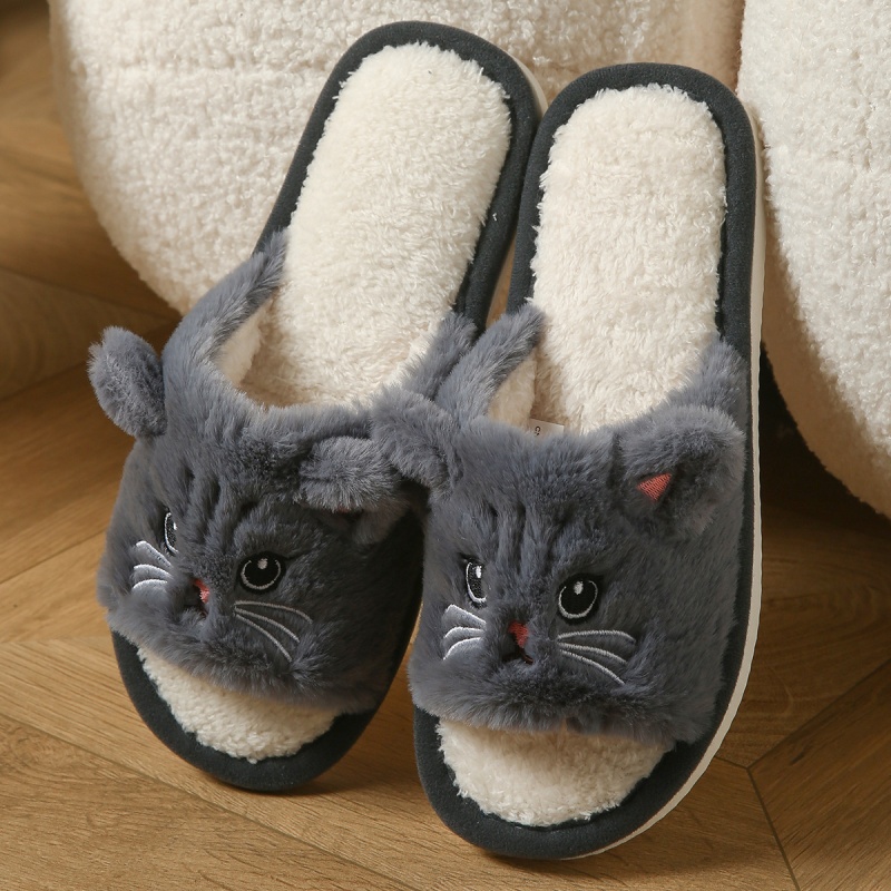 Schattige kattenpluche slipper - Women Shoes For Winter recensie en prijs