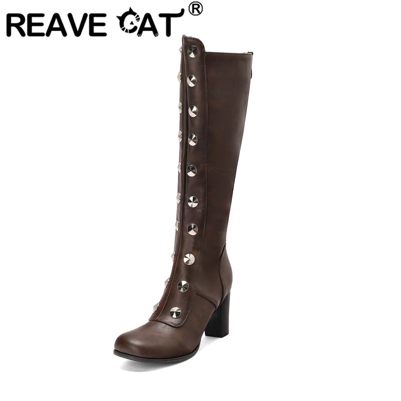 REAVE CAT Vrouwelijke Kniehoge - Zip Up Boots Short recensie en prijs