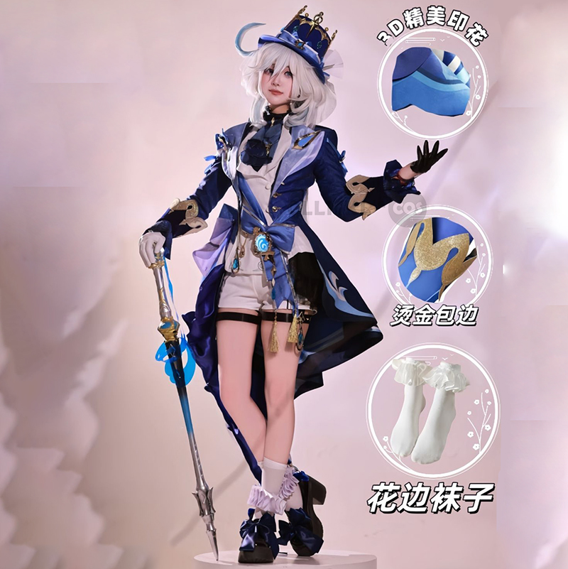 Furina Cosplay Kostuum Pruik H - Women'S Shoes Zone recensie en prijs